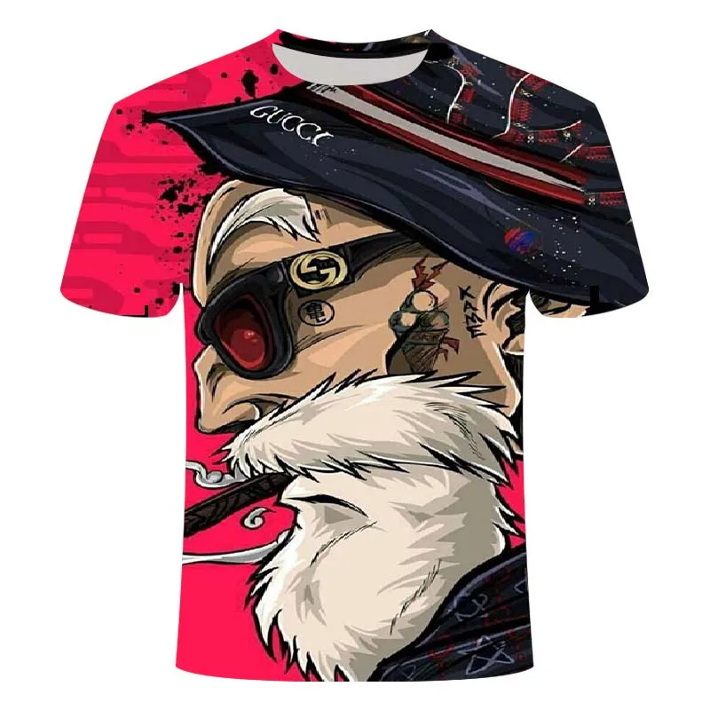

Summer New Men's And Women's Children's T-Shirt 3D Printing Japanese Anime Wukong Fashion Casual Short Sleeve Top