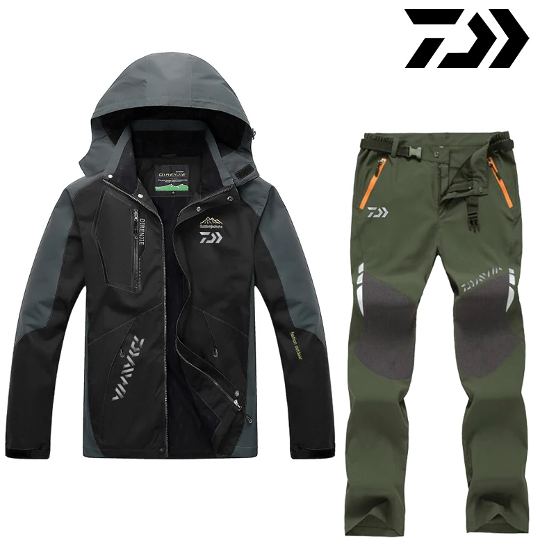 DAIWA Daiwa Fishing Clothes Outdoor Fishing Clothing Quick-drying Pants Men's Fishing Suit Breathable Sunscreen Fishing Jacket - Color: S777