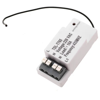 

433Mhz Smart Push Wireless Switch Light 1/2/3 Gang RF Remote Control 220V Receiver Wall Panel Button For Ceiling Lamp