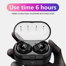 Новинка, Bluetooth гарнитура 5,0 M6S TWS IOS Android, беспроводные Спортивные Bluetooth наушники, водонепроницаемые наушники, свободные руки, наушники fon