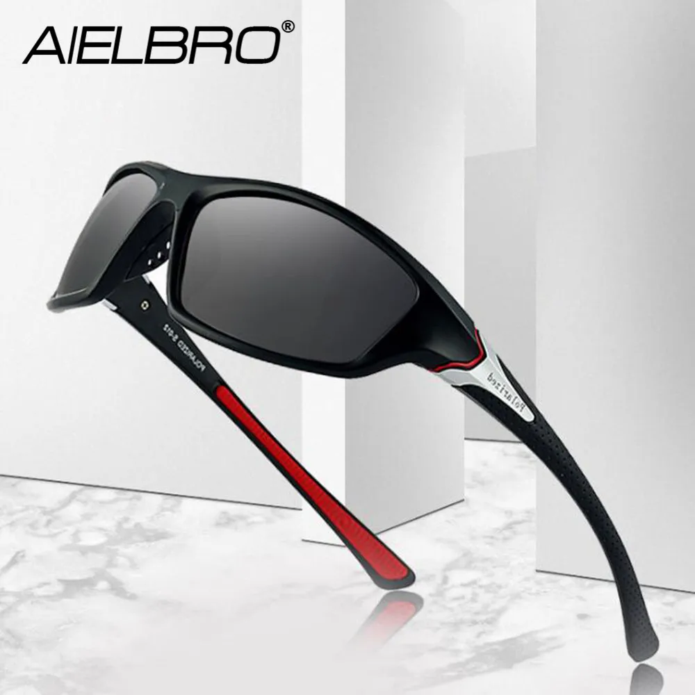 

AIELBRO Cycling Glasses Men's Sunglasses Polarized Cycling Eyewear Cycling Sunglasses Bicycle MTB Mountain Sunglasses for Men