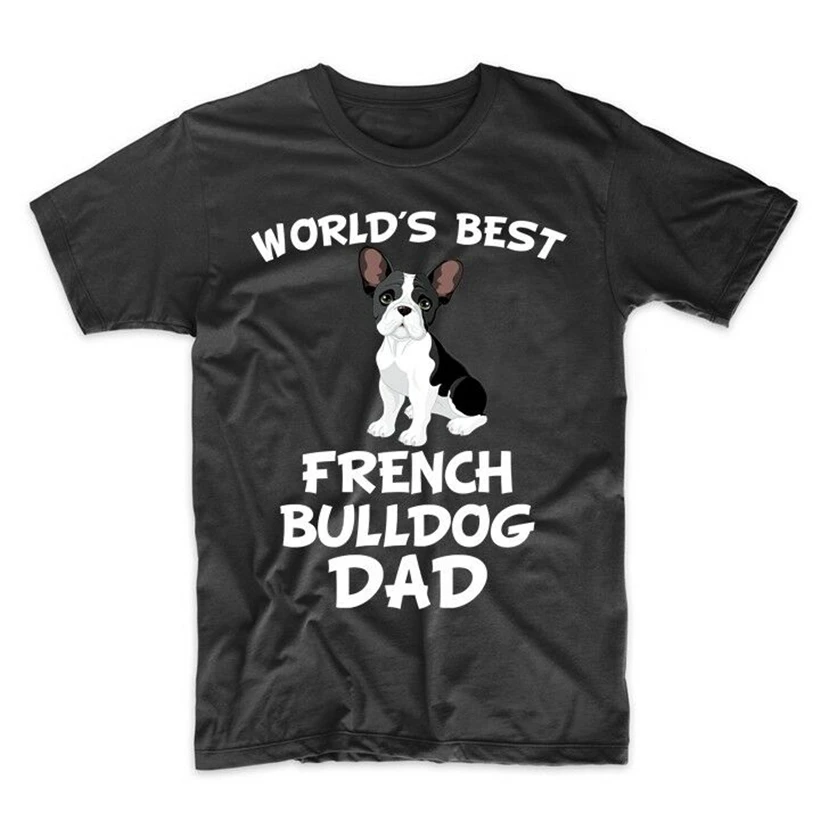 Лучшая в мире футболка с французским бульдогом папой и собакой высокого качества