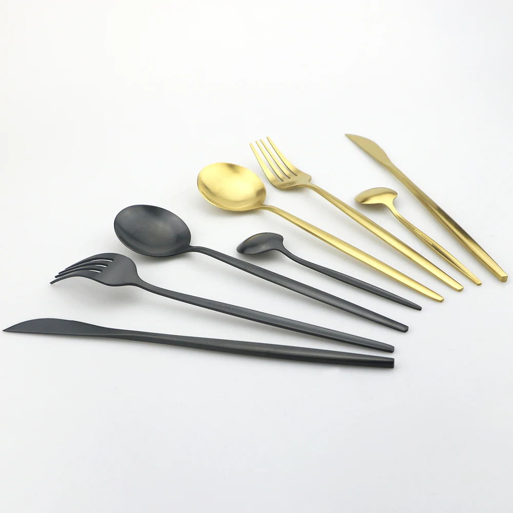 Набор столовых приборов из белого золота 30 шт. набор посуды нержавеющей стали