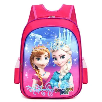 

Disney new backpack frozen Princess primary school bag 3d cartoon children's schoolbag kindergarten small backpack