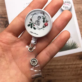 

Custom Badge Reel ID holder retractable badge holder Student Nurse Exihibiton ID Name Card Badge Holder Office Supplies