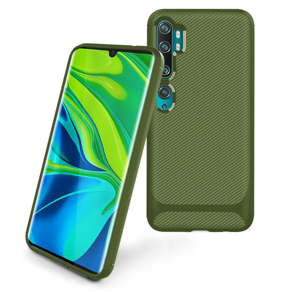 Тонкий чехол для телефона из ТПУ Для xiaomi mi CC9 Note 10 Pro, силиконовый мягкий защитный противоударный чехол из углеродного волокна