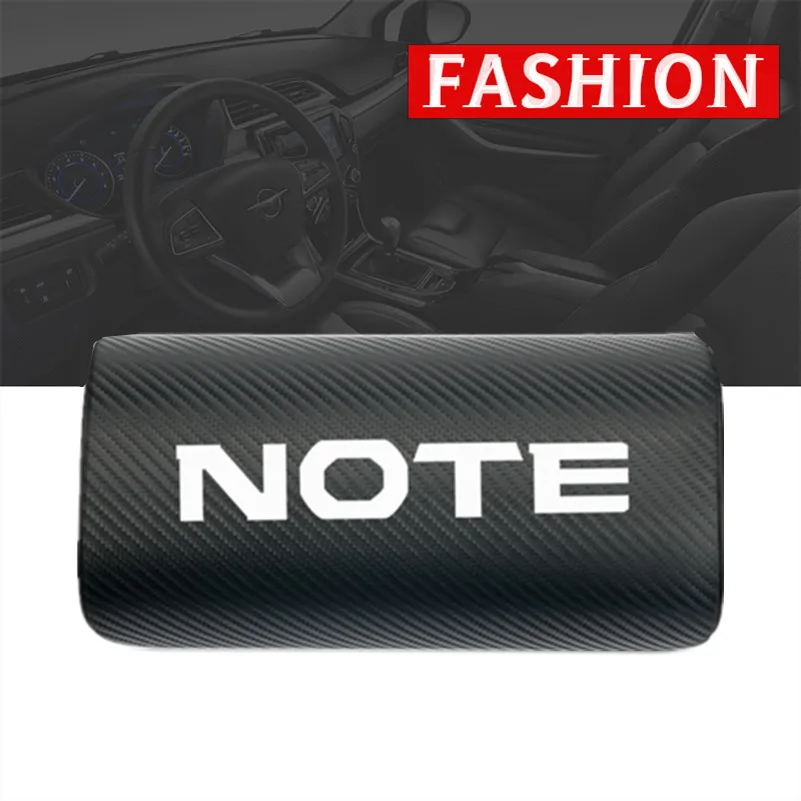 

car neck pillows both side pu leather single headrest case for NISSAN NOTE E11 E12 Accessories Car Styling