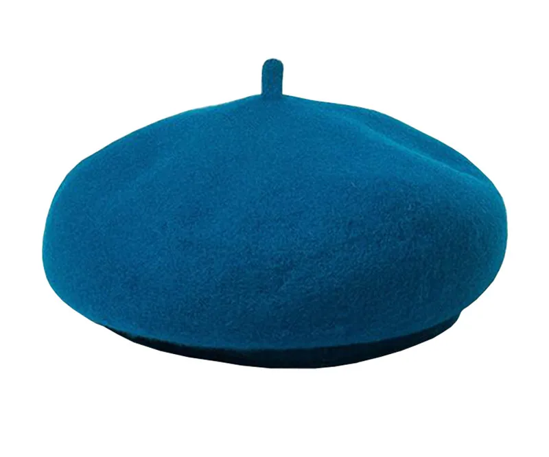Gadis Baret Beanie Topi Flat Jepit topi 