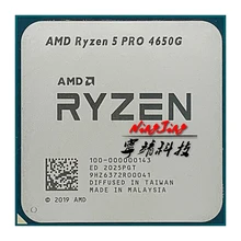 Amd ryzen 5 pro 4650g r5 pro 4650g 3.7 ghz seis-núcleo doze-linha 65w processador cpu l3 = 8m 100-000000143 soquete am4