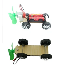 Voiture éolienne, jouet d'expérimentation scientifique pour enfants, Kit électronique d'assemblage Simple, Kit électrique, enseignement pour enfants