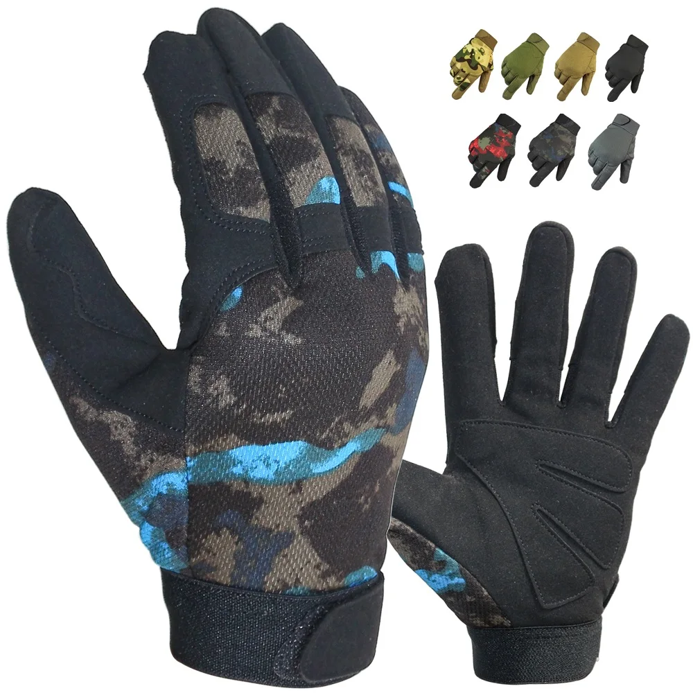 Sport Esterni Di Campeggio Guanti Guanti Pieni Della Barretta Guanti Da Trekking Traspirante Per La Caccia Ciclismo Alpinismo Camo Army Tactical Glove