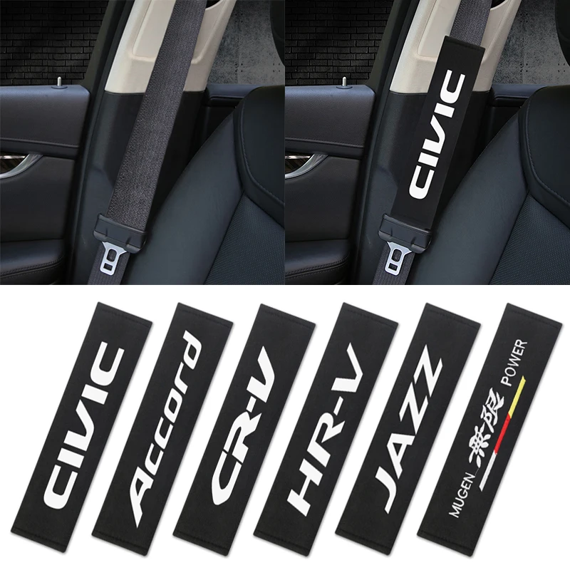 

Car Styling Protect Shoulders Pads Case For Mugen Power Honda Civic Accord CRV Hrv Jazz Accessories Car Styling