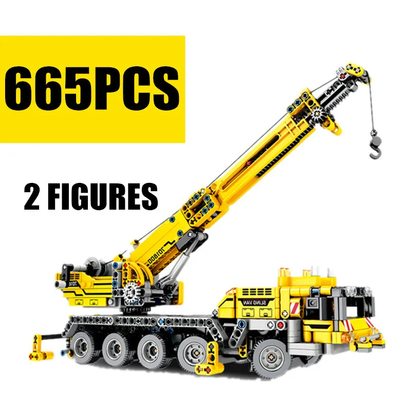 Новый сембо блок городской кран экскаватор инженерный грузовик Fit Technic фигурки