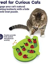  Interactive Cat Puzzles, Slow Feeders Creativity Treat Dispensing Toys Relieve Cats' Boredom and Scratch-Resistant Cat Supplies 