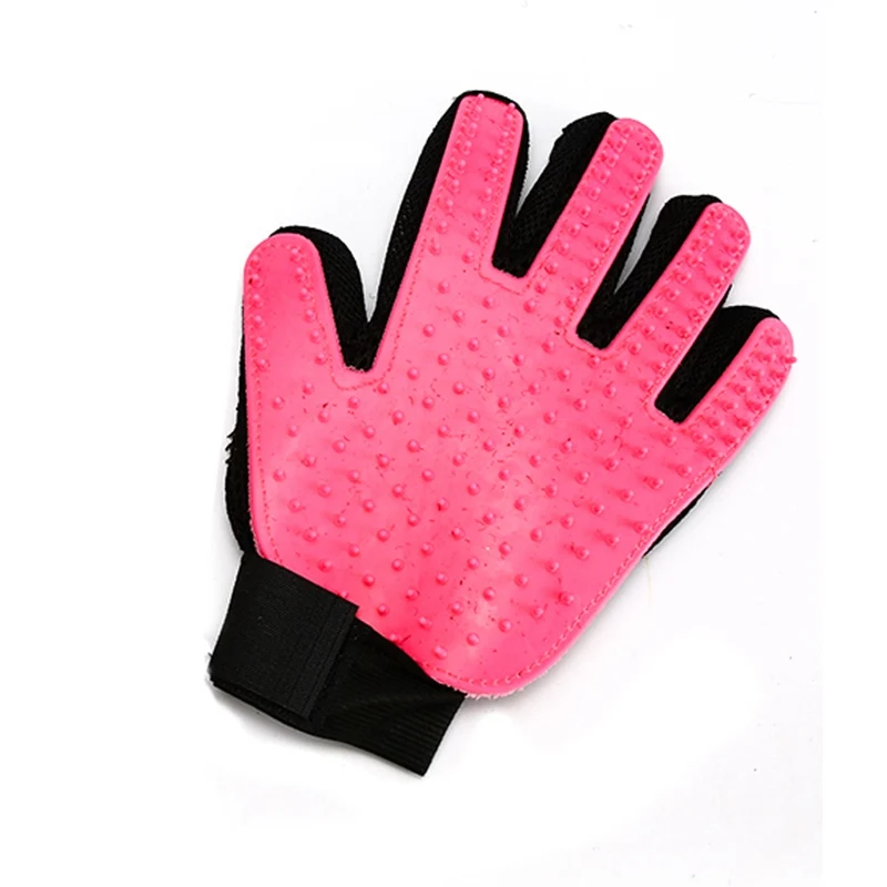 Left Hand Pink Перчатка для ухода за домашними животными, щетка для кошек, гребень для кошек, щетка для ухода за домашними животными - Цвет: Left Hand Pink