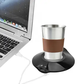 

USB Cup Cooler Home Office USB Power Dual-Purpose Cold & Hot Dual-Purpose Coaster Coffee Cup Insulated Pad Mat 5-9V 5-8W