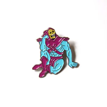 

12pcs He-Man and the Masters of the Universe Pin Brooch Enamel Pins and brooches backpack Denim clothes Badge Collar fashion