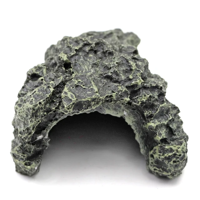 Fish Hiding Cave Aquarium Non-Toxic High Simulation Crawling Turtle Reptile Basking Hide Habitat Tank Decoration Ornament 5