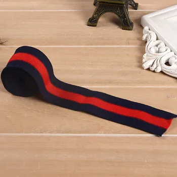 

5M stripes intercolored micro-elastic ribbons decorative ribbons tricolor polyester knitted belts DIY