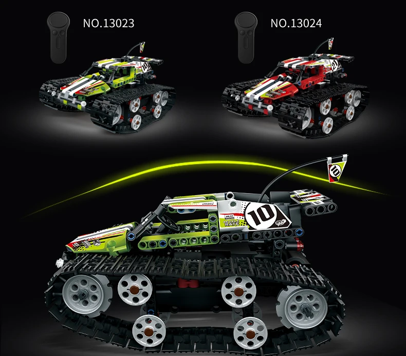 DIY Technic серии RC автомобиль трюк строительные блоки кирпичи дистанционное
