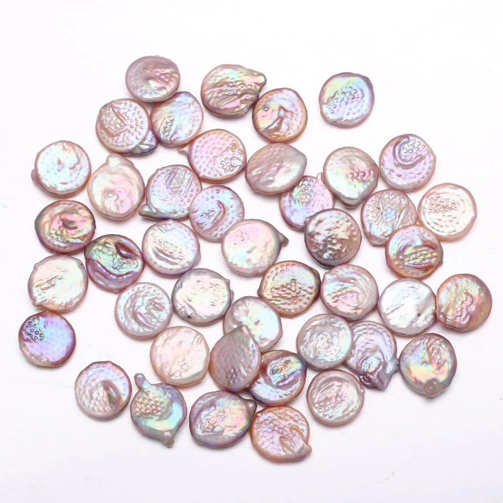 Clinker Core Color Button Pearl Bead Natural Freshwater Baroque Pearls for Necklace Bracelet Jewelry Making DIY 16-17mm | Украшения и