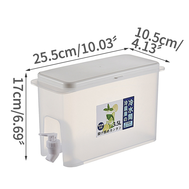 Cold Water Bottle With Faucet Drink Dispenser Beverage Dispenser Water Bucket Fruit Teapot Water  Water Dispenser