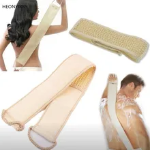 Сетчатая губка для душа, щетка для мытья рук, свежая натуральная щетка для спины, двухсторонняя мягкая отшелушивающая задняя часть, щетка для ванны, душа, спа-щетка