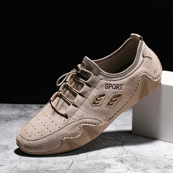 

Loafers Men Shoes cow suede Leather Driving Shoes men Fashion Flats Docksides Boat Shoes outdoor Classic Men Designer Shoes