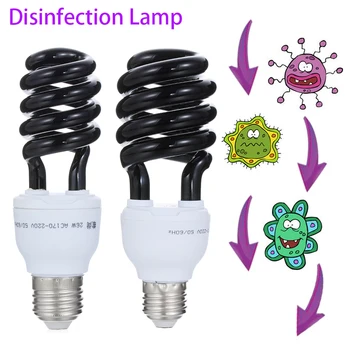 

E27 UV Ultraviolet Germicidal Disinfection Sterilization Light Quartz Lamp Bulb Energy Save Purple Lighting