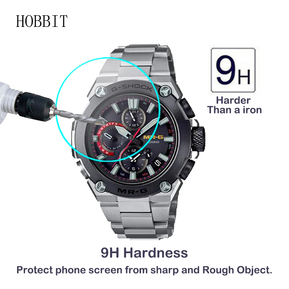 2 шт 0,3 мм 2.5D Закаленное стекло протектор экрана для Casio MRG-B1000D-1ADR SamrtWatch защитная пленка B1000D 1ADR