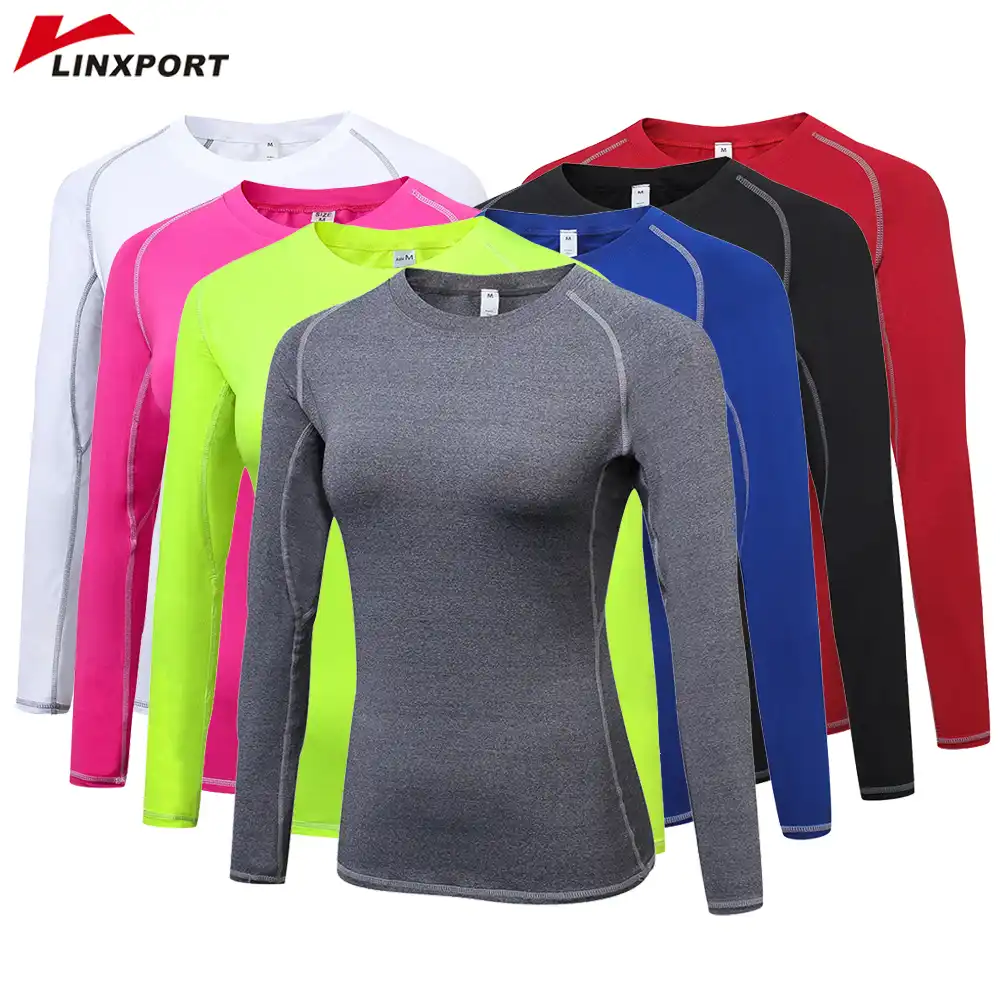 Camiseta deportiva de Yoga para mujer, camisas de manga larga, camisa de  secado rápido, mallas para correr, camisetas blusas, camisas, camisetas,  ropa de gimnasio|Camisas de yoga| - AliExpress