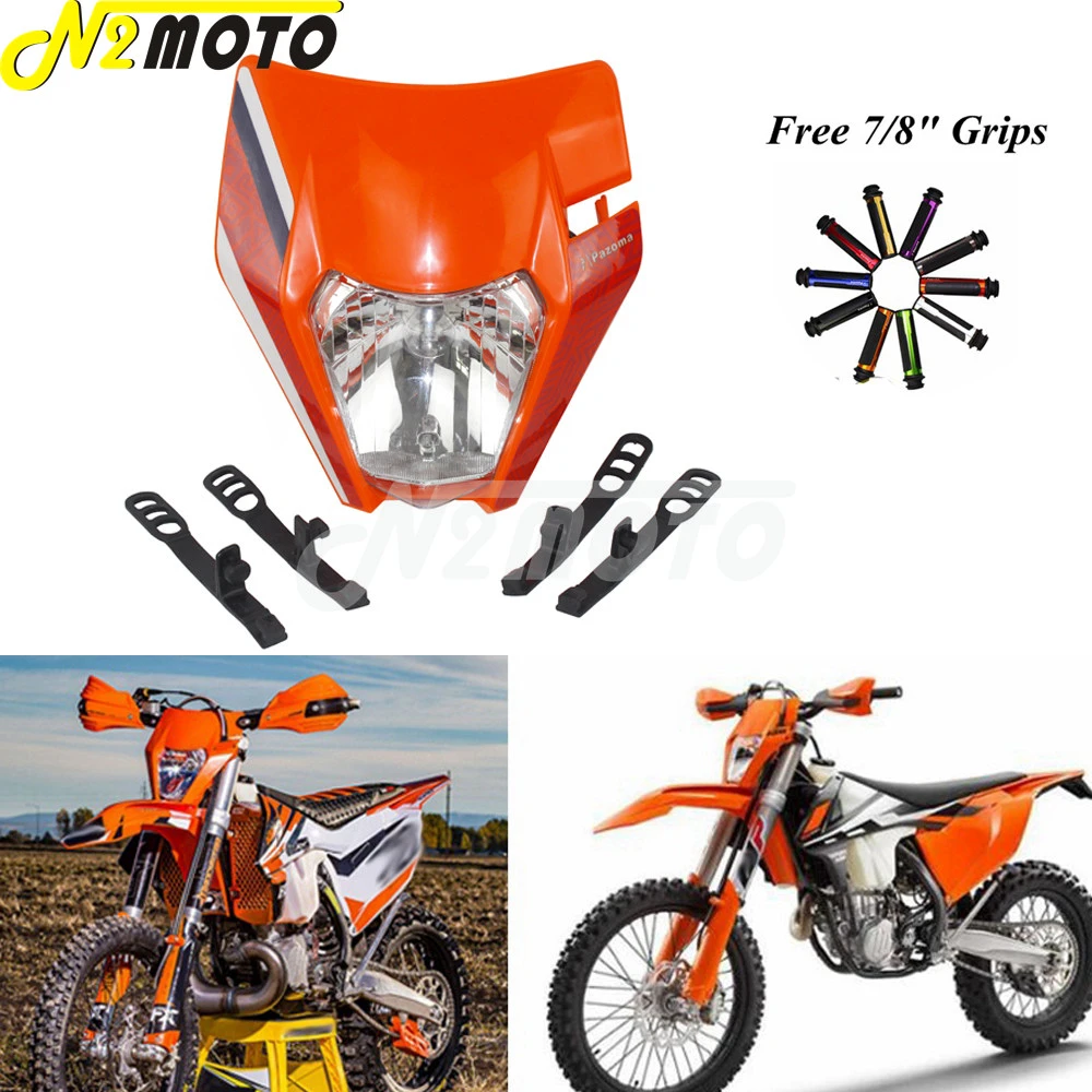 Motorcycle Dirt Bike Motocross Supermoto Headlight Universal Fairing For KTM SX
