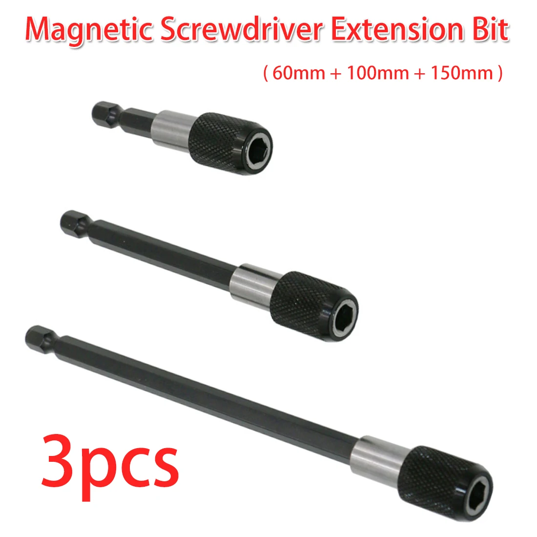 Hot 150mm 1//4/" Magnetic Hex Shank Quick Release Drill Bit Screwdriver Holder