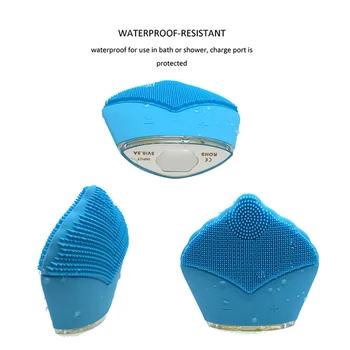 

2020 Deep Pore Cleaner Rechargeable Facial Massager Cleansing Brush Electric Silicone Face Brush