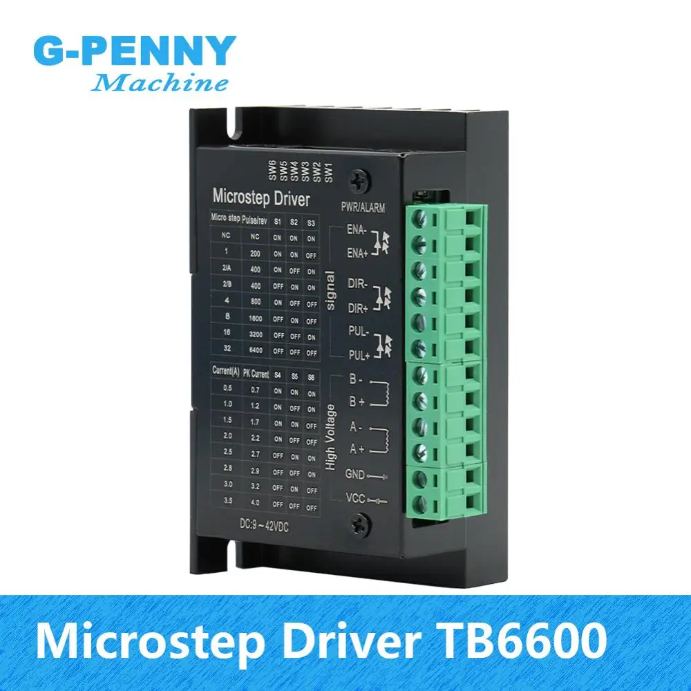 Драйвер TB6600 vesion для шагового двигателя драйвер Nema 17 23 42/57/86 Nema17 4.0A 42VDC ЧПУ