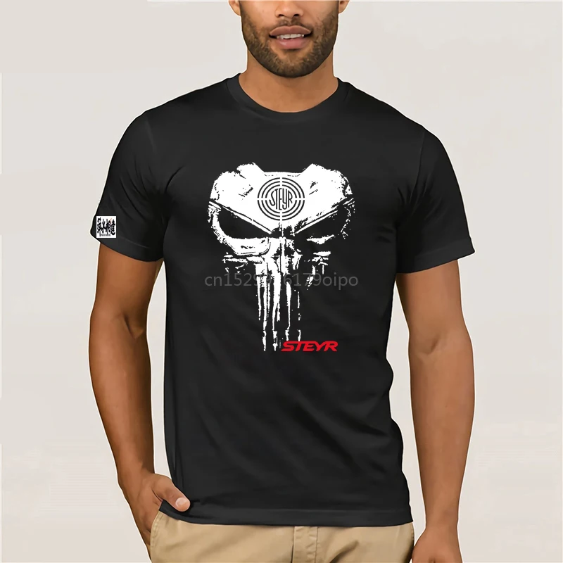 Steyr Arms skull so cool - US shirt Size S to 4XL Funny T | Мужская одежда