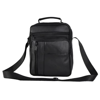 

Men Messenger Single-shoulder Business Cross Body Briefcase Real Leather Travel