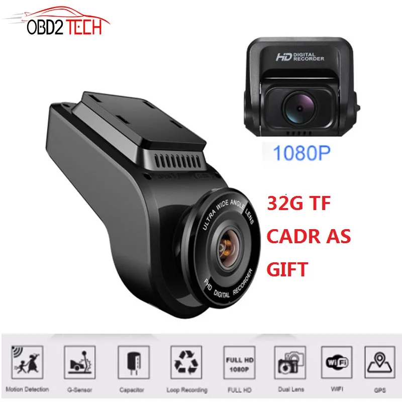 Двойной объектив WiFi Автомобильный видеорегистратор T691C задняя камера для автомобиля Встроенная камера с GPS 4K 2160P видеорегистратор ночного видения