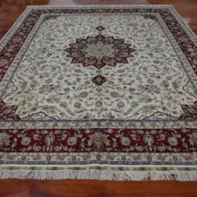 8'X10' Шелковый персидский ковер ручной работы, домашний декор, ковер для гостиной