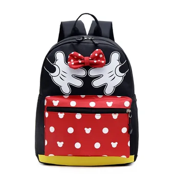 

New cartoon backpack Minnie Mickey print schoolbag kindergarten / elementary school children's schoolbag shoulder bag