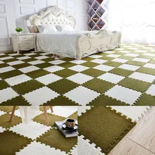 6 шт./компл. пушистый Головоломка EVA пены Коврик противоскользящий Спальня коврик, напольный ковер из плюша с туристические коврики детские Спальня ковер HTQ99