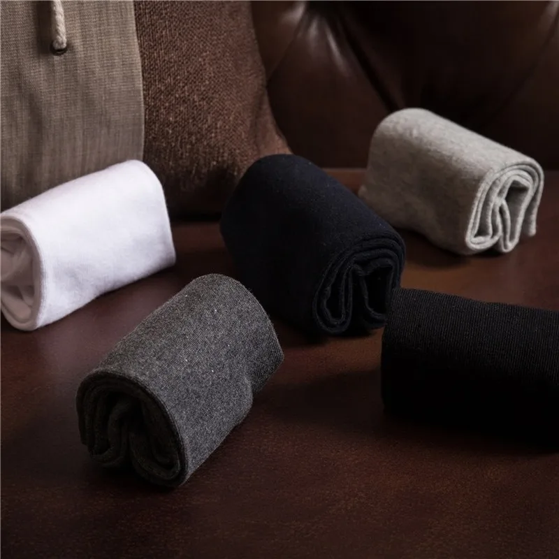 Men's Socks Boxed Business Casual Socks Tube Gift Socks 5 Pairs of Gift Boxed Cotton Socks Solid Color