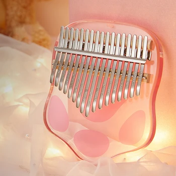 

17key 21key Musical Instrument Kalimba Home Beginners Birthday Gift Thumb Piano Mini With Carry Bag Portable Transparent Acrylic