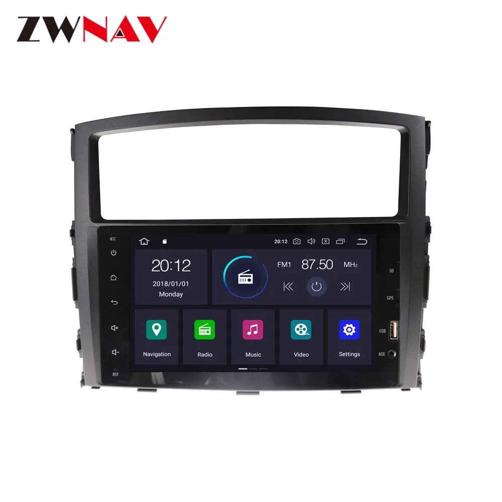 PX5 Android 9,0 автомобильный dvd gps мультимедийный плеер для Mitsubishi Pajero 2006- Автомобильный dvd Навигатор Радио Видео Аудио плеер 2 din
