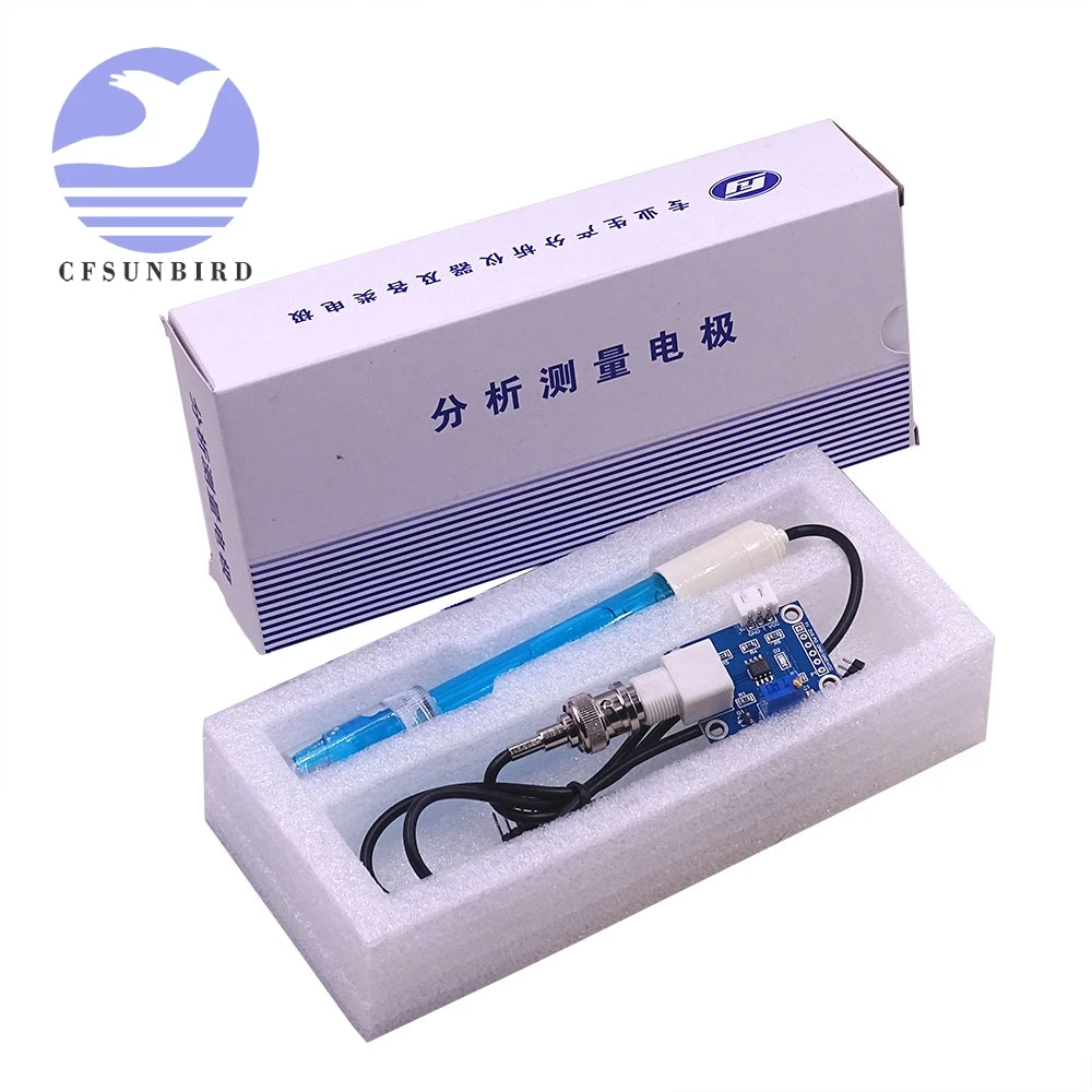 Sensor de ph 5v módulo de detecção de valor de líquido, testador de ph