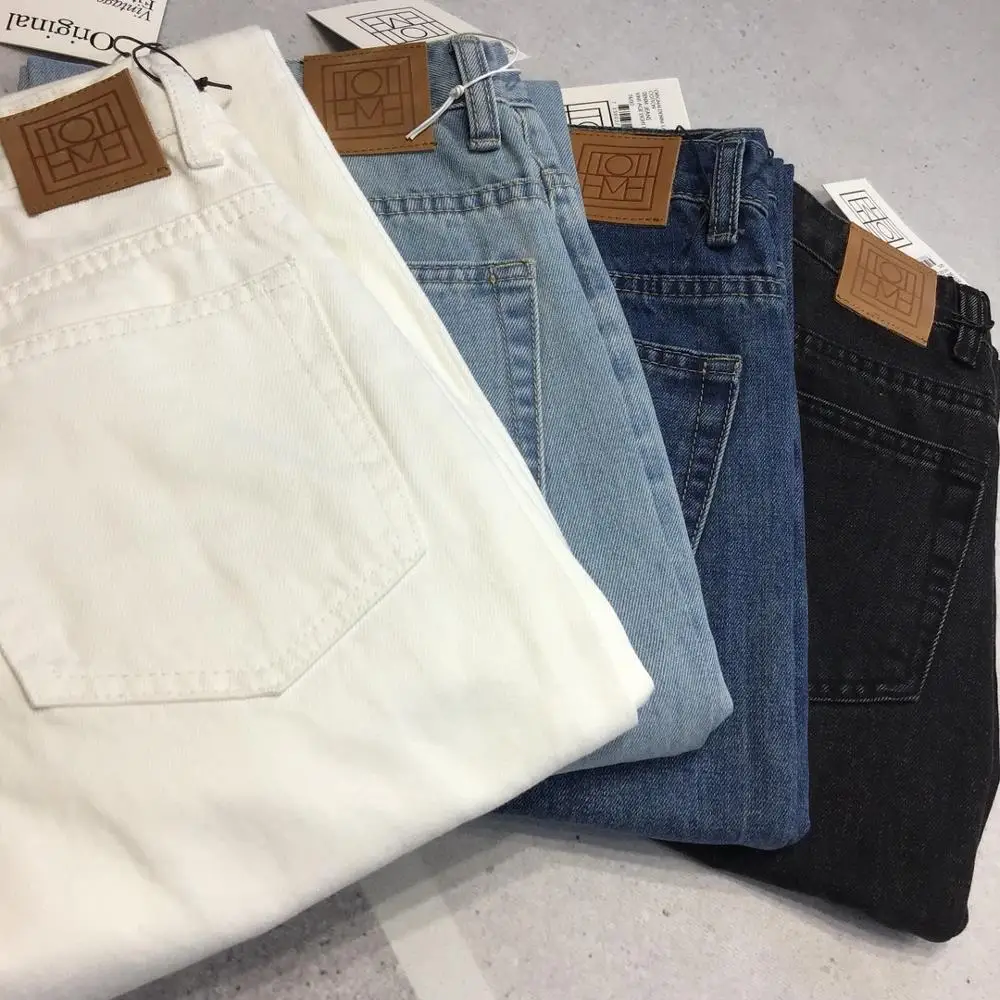 Totem* Flai* Wide Leg Pants Fall Season Classic Cotton Casual Jeans Loose  Style - Pants \u0026 Capris - AliExpress