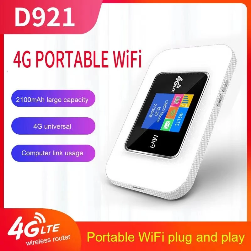 DongZhenHua MD921 Unlocked 2000mA Pocket 4G Wifi Router Car LTE Mobile Hotspot Wireless Mifi Modem 4G Router With Sim Card Slot modem router combos