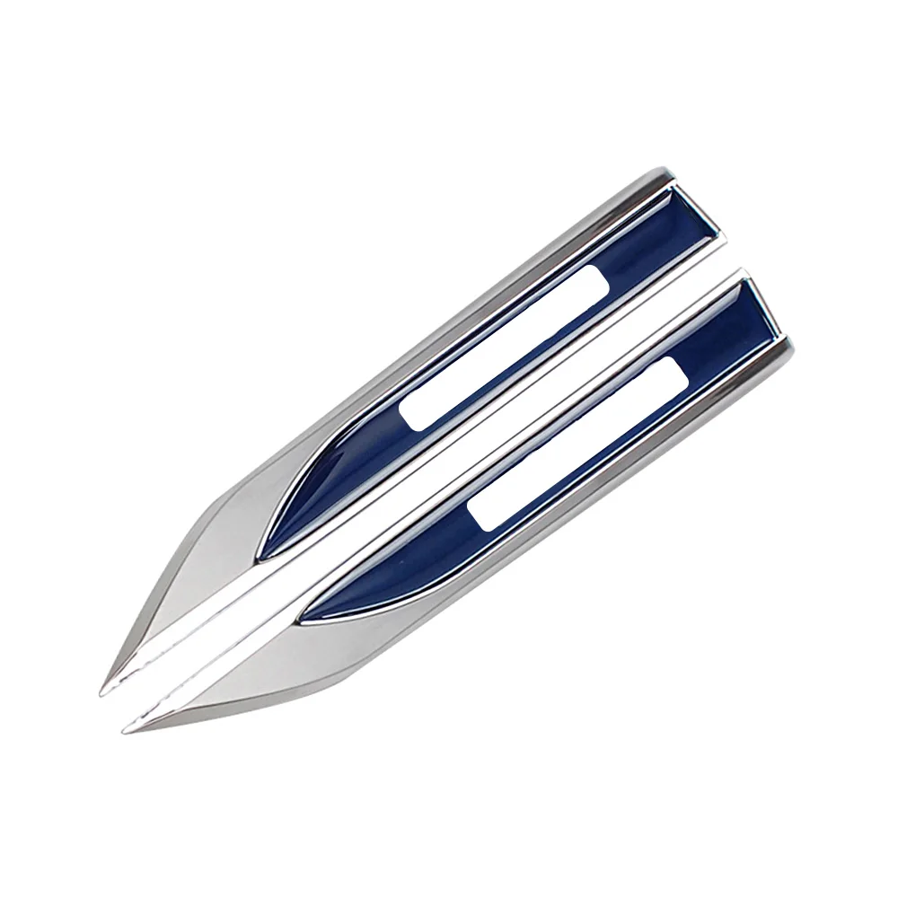2pcs For Volvo Logo Sticker For XC80 S40 XC90 C70 S80 S90 V50 V60 V70 V90 Side Fender Emblem Letter Blade Decor Auto Accessories - Название цвета: For Volvo Logo
