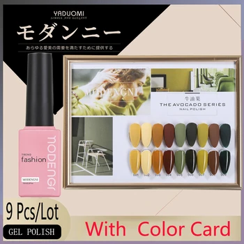 

Gel Nail Polish Set Acrylic Nail Kit 9PCS/LOT Soak Off Hybrid Lacquer Semi Permanent Gellak Varnish Set For Manicured For Nail