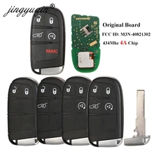 Jingyuqin 2/3/4 Tasten Smart Fernbedienung Schlüssel 433mhz 4A Chip Keyless Entry SIP22 Klinge für Jeep Renegade Kompass M3N-40821302